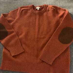 Gap lambswool sweater elbow with patches